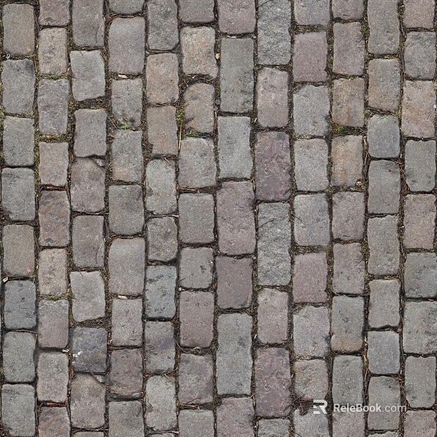 Brick pavement texture