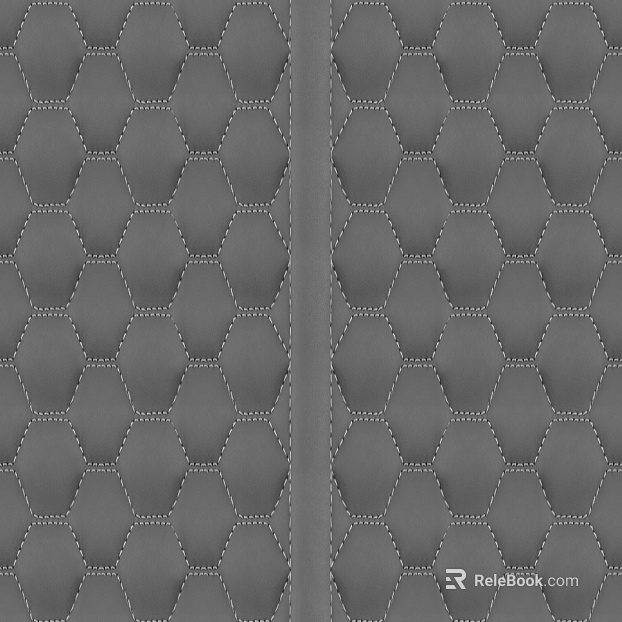Dark gray quilted upholstered background wall texture