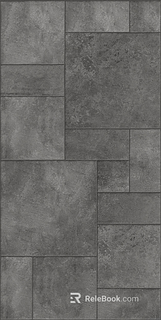Dark gray antique brick indoor ground texture