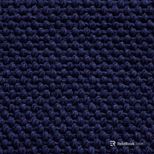 Dark Blue Knitted Fabric Soft Fabric texture