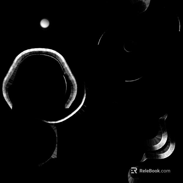 Black and White Abstract Metal Texture Map texture
