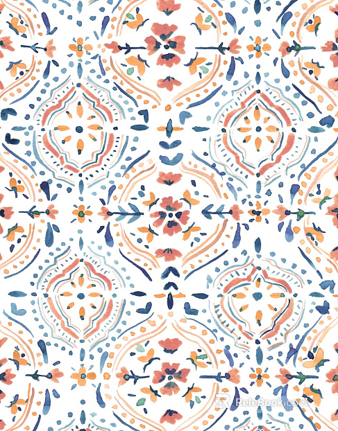 Flower tile texture