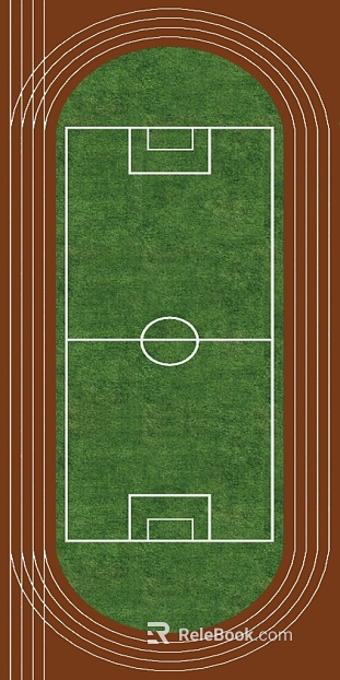 Green Lawn Runway Sports Field texture