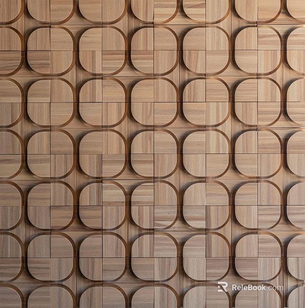 Light log color three-dimensional wood mosaic background wall texture