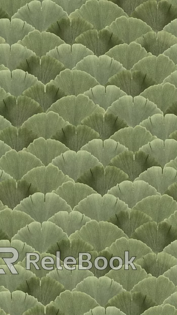 Feather Brick Green Curved Brick texture