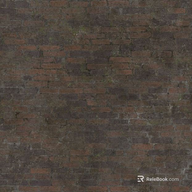 Dark brown old brick wall exterior wall finish texture