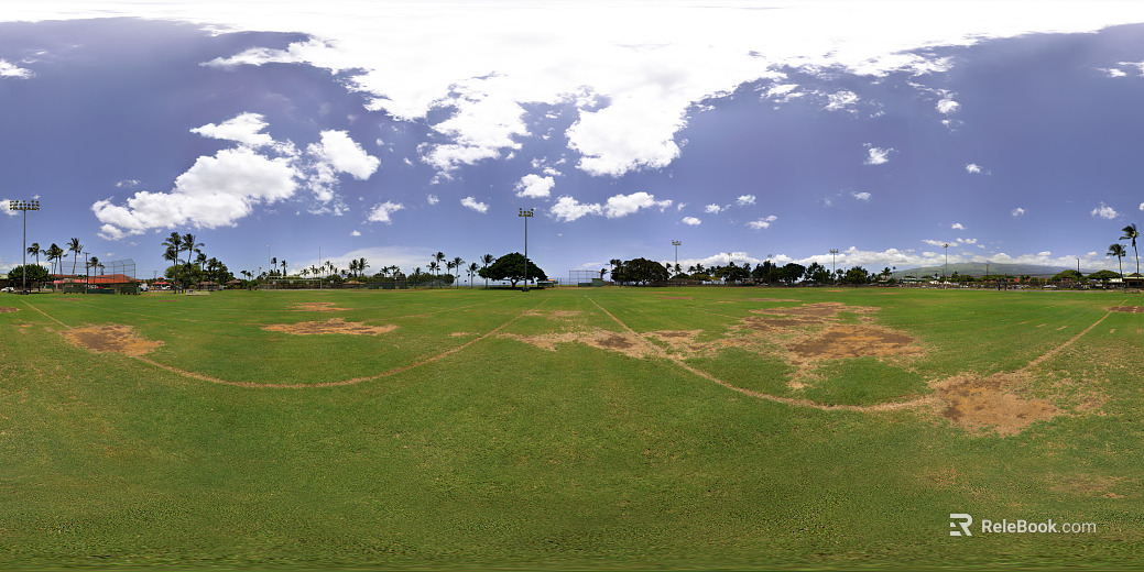 Baseball Softball Stadium HDR texture
