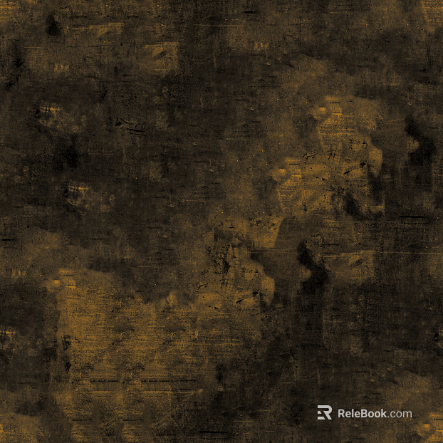 Deep yellow old metal plate wall decoration texture