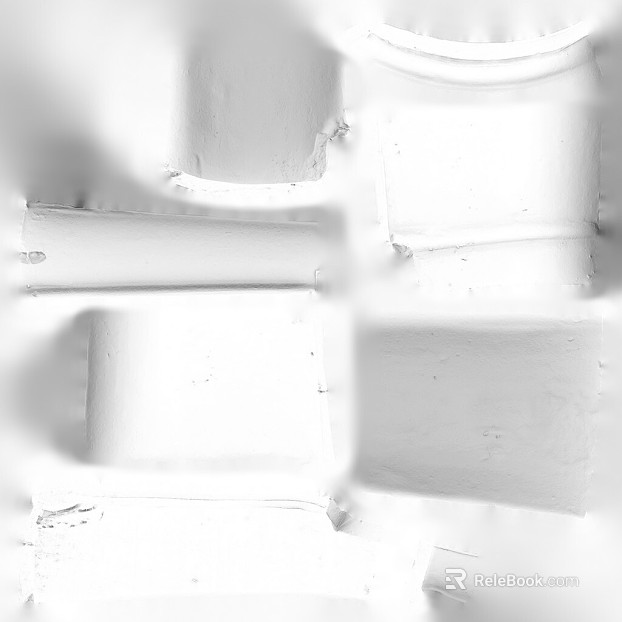 White concave-convex brick wall decoration texture