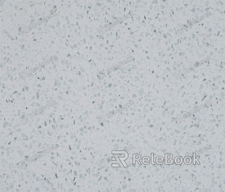 Close-up of a Terrazzo surface, a composite material featuring chips of marble, quartz, glass, and granite set in concrete or epoxy, renowned for its durability and aesthetic appeal.