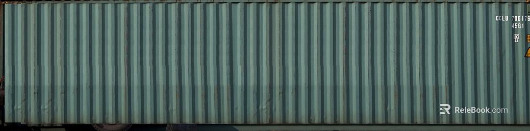 Do old blue-green container metal plate texture