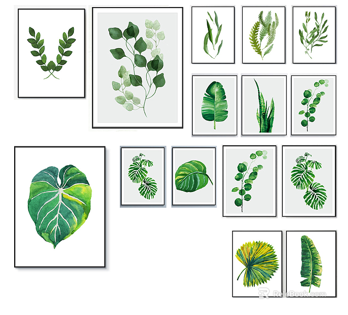 Plant painting texture