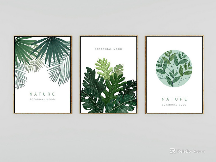Plant painting texture