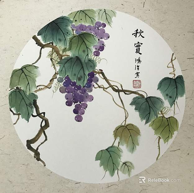 Plant painting texture