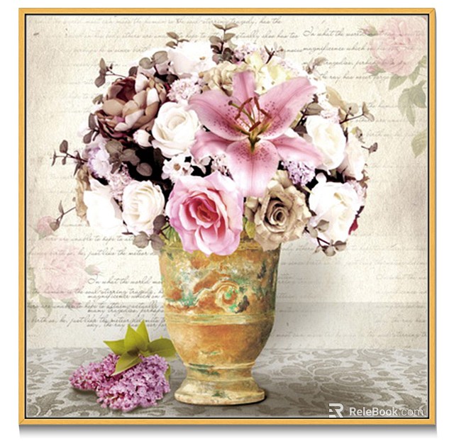 Plant painting texture