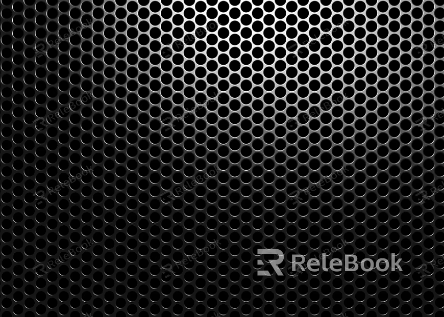 Perforated plate metal texture