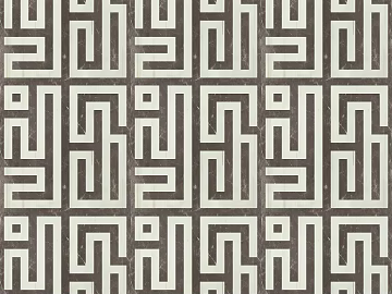 Marble mosaic black and white floor tiles seamless texture (ID:ffajg98774)
