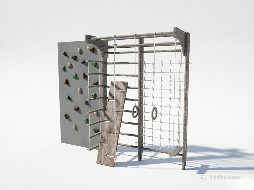 Old Wood Climbing Fitness Rack Indoor Recreation texture