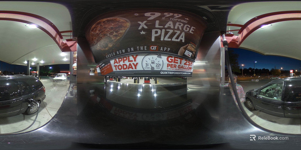 night pizza shop hdr texture