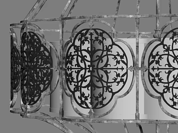 Retro black iron pattern lighting components texture (ID:ffaeh918284)