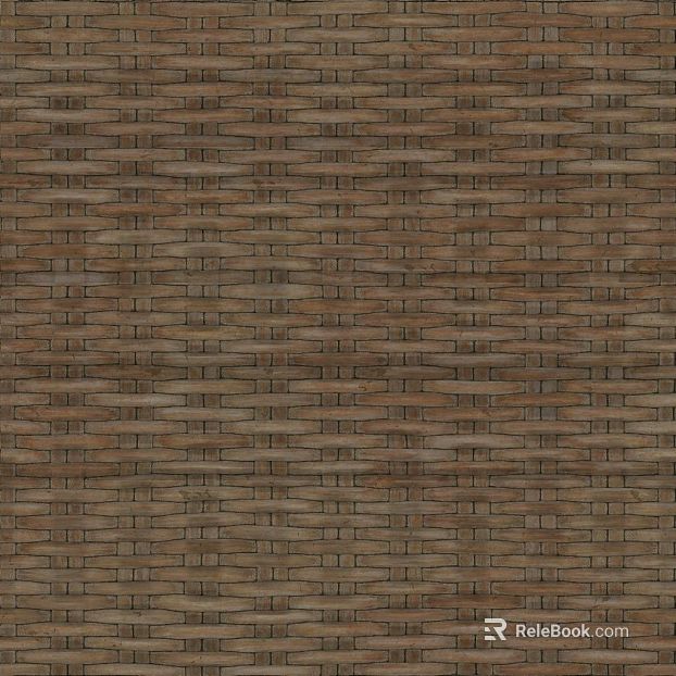 Brown woven rattan furniture finish texture