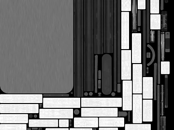 Modern black and white metal mosaic decorative surface texture (ID:ffaeh712789)