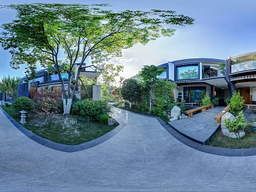 HDR Villa Ecological Greening Garden Panoramic View texture (ID:ffach162503)