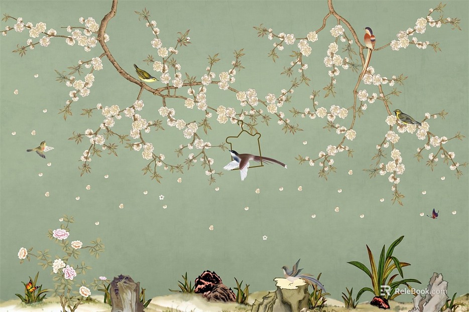 animal and plant pattern texture