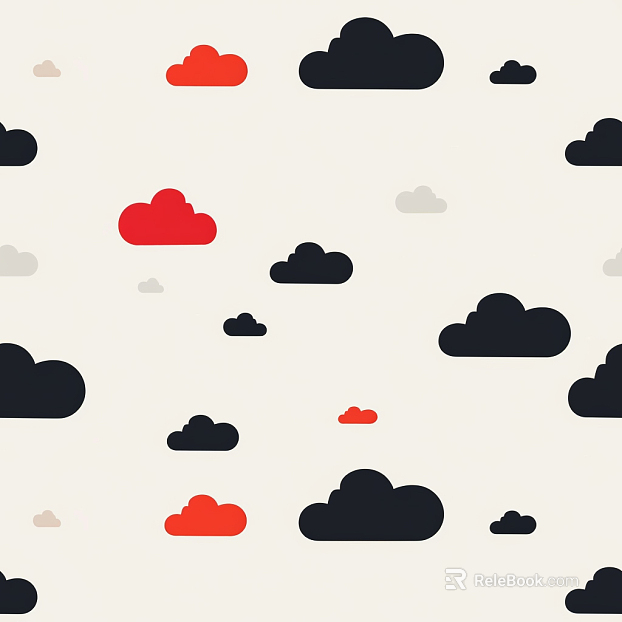 Children's clouds cartoon wallpaper mural texture