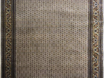 Rice Brown Retro Persian Carpet Living Room texture (ID:ffaeh140086)