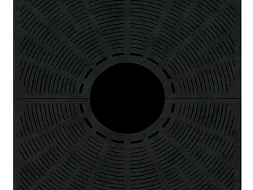 Black Perforated Metal Panel Wall Decoration texture (ID:ffaeh260274)