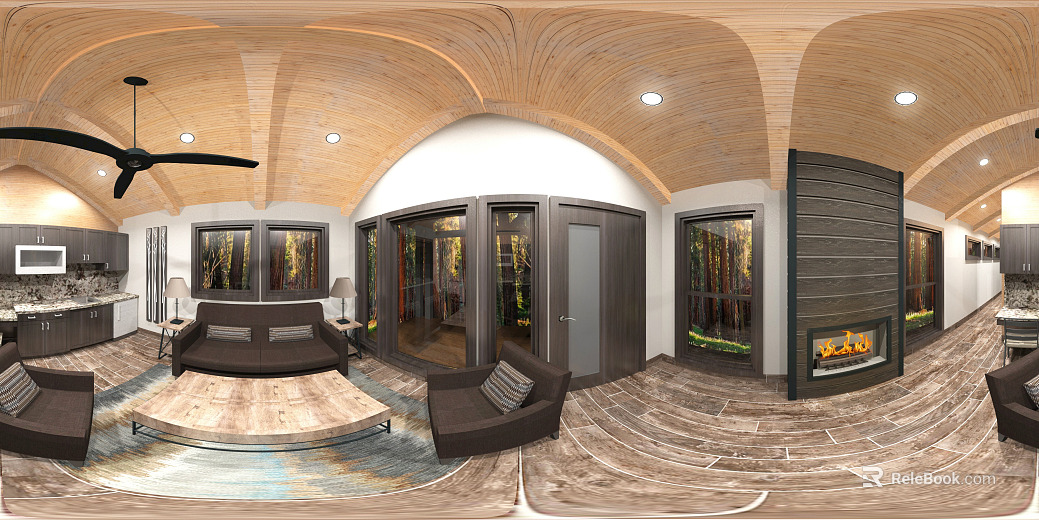 Indoor Living Room Kitchen Daytime HDR texture