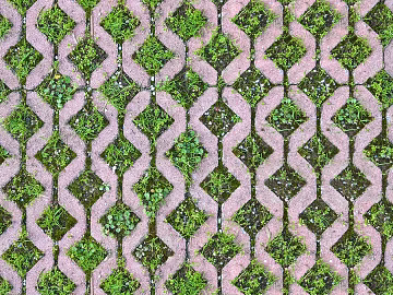 grass-planting brick texture (ID:ffach255814)