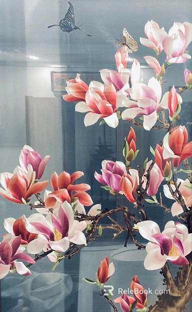 Plant painting texture