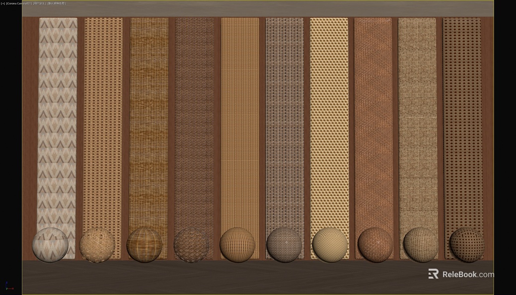 Coffee beige woven rattan furniture finish texture
