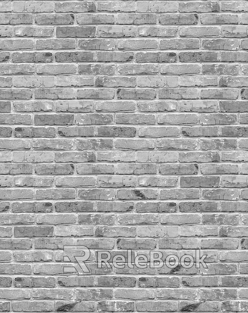 Brick wall without texture gray brick texture