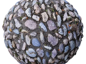 Gravel PBR texture (ID:ffach095851)