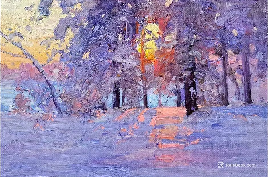 Oil painting texture