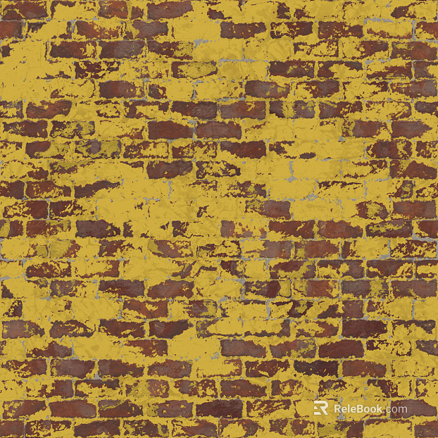 Industrial paint shed old brick wall texture
