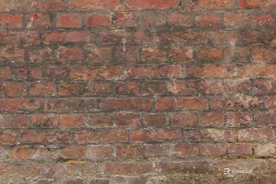 Red brick wall broken brick wall texture
