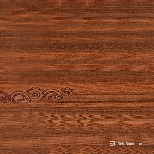Red brown carved wood cabinet door finish texture