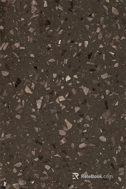 terrazzo dark brown artificial stone texture