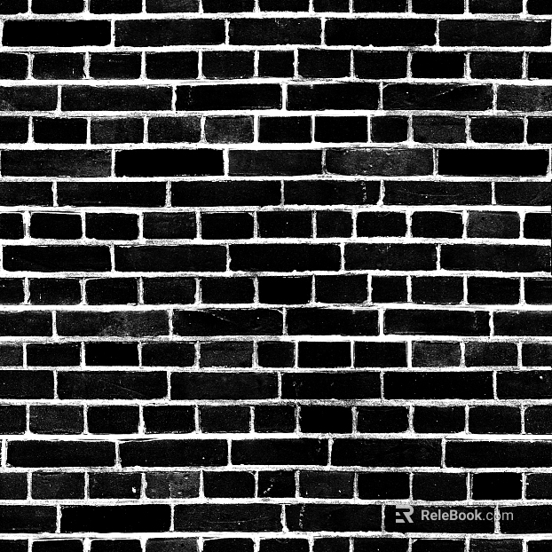 Brick wall black brick seamless texture