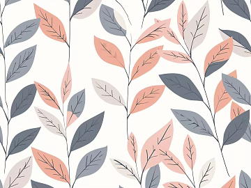 Simple leaf wallpaper sheet packaging box pattern design stitching pattern design 3d model