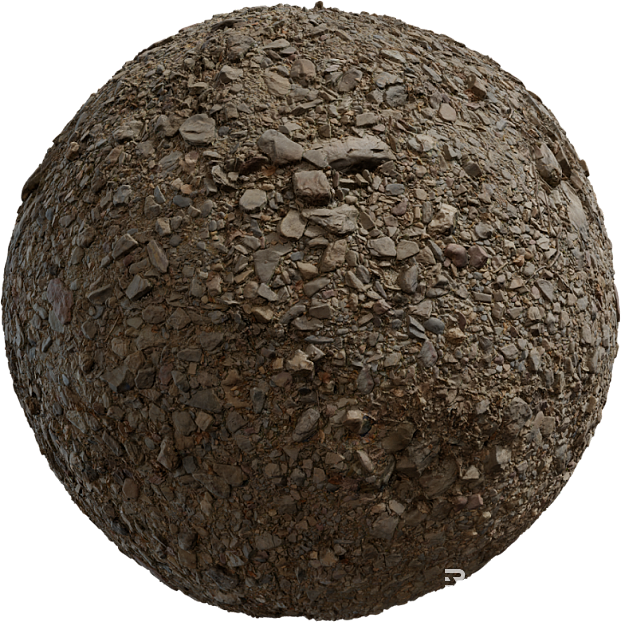 Gravel PBR texture