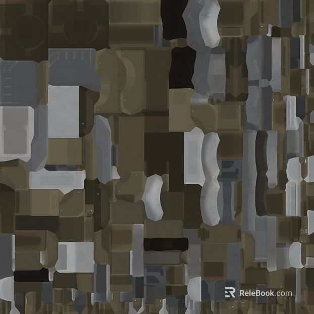 gray curry abstract geometric tiles texture
