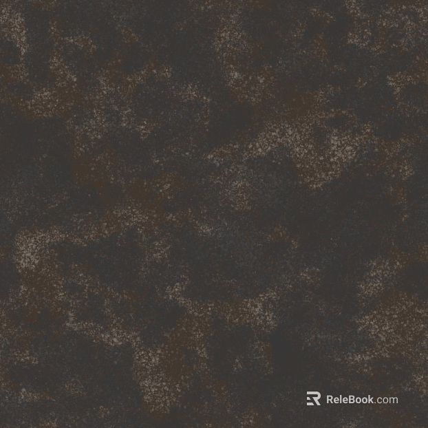 Dark brown distressed metal wall finish texture