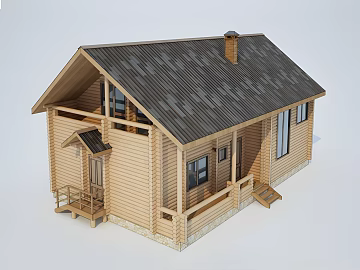 Log Color Country Style Wooden House Residential Building texture (ID:ffaeh391264)