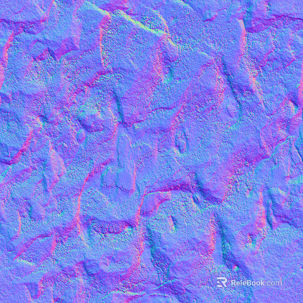 Rock Stone PU Stone Normal Bump texture
