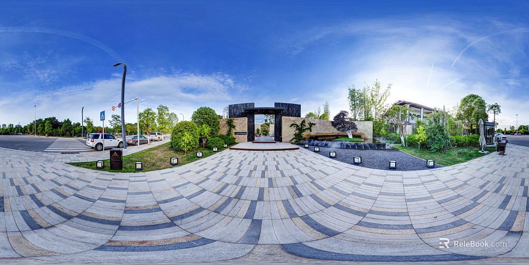 HDR Rural Township Panorama texture